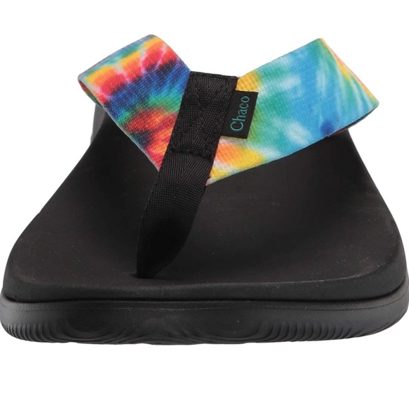 Chaco Mens Tie Dye Flip Flop Sandals Chillos NWT 10 - Picture 7 of 8